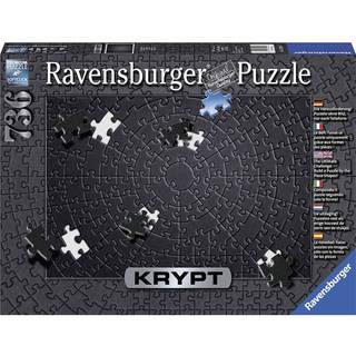 Ravensburger Krypt Black 736 Piece Challenge Jigsaw Puzzle For Voksne - 12000054 - H?ndlavet v?rkt?j lavet i Tyskland hvert stykke passer perfekt