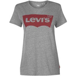 Levi's Gray Cotton Women T-Shirt