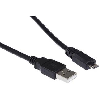 USB-A til USB Micro-B kabel 0,5m (sort)