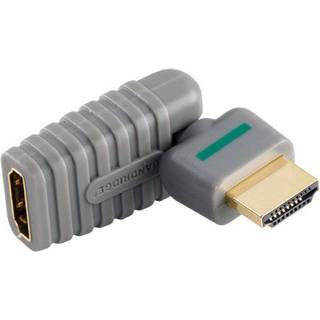 Bandridge High Speed Hdmi Med Ethernet Adapter Roterede HDMI-Stik - HDMI Hun Grå