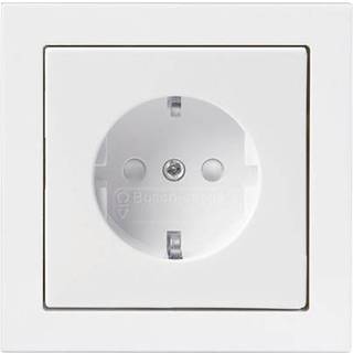 Abb Schuko Stikkontakt 16A Hvid Komplet