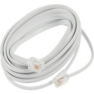 Telepatchkabel sort RJ11-RJ11 2m