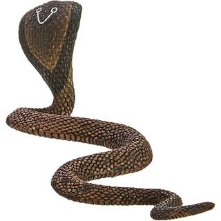 Safari Ltd. Cobra Figurine - Detaljerad 6 """" Ormfigur - Utbildningsleksak för pojkar flickor och barn i åldern 3