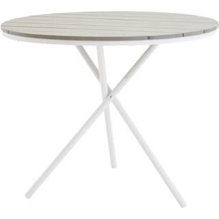 Parma cafe-og altanmøbel cafebord Ø90cm grå,hvid.