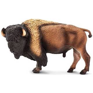 Safari Ltd. Bison Figurine - Detaljeret 8.25 """" Plastikmodelfigur - Sjovt uddannelsesm?ssigt dyreliv Leget?j til drenge piger og b?rn i alderen 3