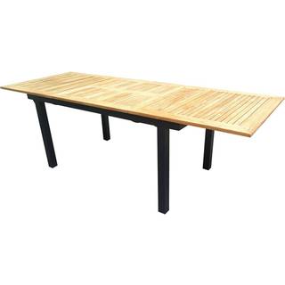 Venture Design, Mexico spisebord 90x160-240 cm Hvid/Teak