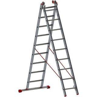 JUMBO kombistige 2-delt, ekstra bred, 2 x 9 trin, 4,6 m - 41JCS209