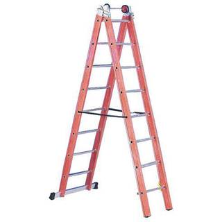 JUMBO glasfiber kombistige 2-delt, 2 x 8 trin, 4,05 m - 41GS2405