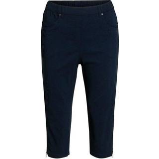 BRANDTEX - Capri Bukser - Navy - Lynlås Detalje