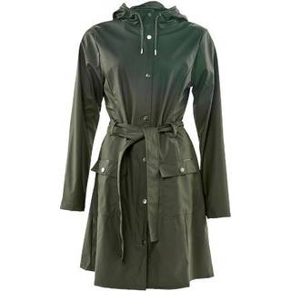 Rains Curve Long Jacket - Green