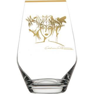Carolina Gynning Slice Of Life Drinking Glass Gold - Drikkeglas Klar - 996623
