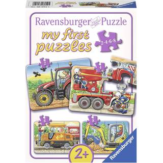 Ravensburger Puslespil Køretøjer 2, 4, 6 & 8 Brikker