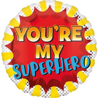 1 stk. You’re My Superhero Folienballon 18"  til helium eller luft