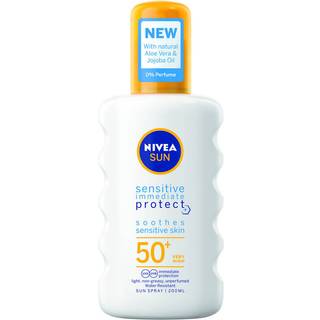 NIVEA SUN Sensitive Immediate Protect Soothing Sun Lotion SPF50+ 200 ml