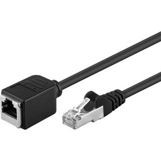 CAT 5e forlængerkabel F/UTP, sort, 5m