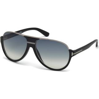 TOM FORD Mand FT0334 DIMITRY 02W Solbriller Acetat Sort Blå Pilot Normal Skygge
