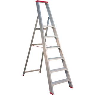 JUMBO trappestige med ekstra stor platform, 6 trin, 145 cm, med bøjle - 41TSE106