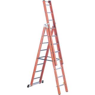 JUMBO glasfiber kombistige 3-delt, 3 x 14 trin, 10,25 m - 41GS31025