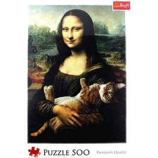 Trefl Puzzle - Mona Lisa and purring kitty (500 pieces) Floor