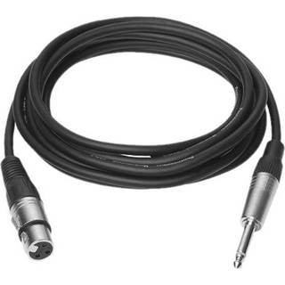 Vivolink 6.3 mm. mono Jack til XLR kabel, sort | 1 meter | PRIS-MATCH