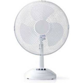 Nedis bordventilator ø30cm 3 hastigheder dreje hvid