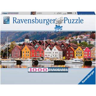 Ravensburger puslespil 1000 brikker - Bryggen i Bergen, Norge