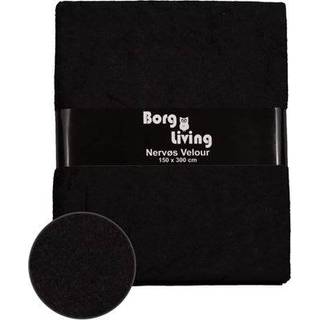 Velour dug - 15 meter - Sort - Nervøs velour - Pakke med 15 meter