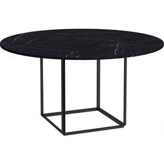 New Works Florence Dining Table Ø145 Spisebord Walnut & Black