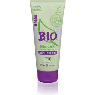 HOT BIO Superglide Anal - vegansk vandbaseret glidecreme til anal (100 ml)