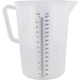 Målebæger i polypropylen, 3L, ø160x(H)240mm, med graduering, Hendi