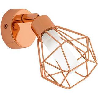 Zapata LED-væglampe i burdesign, kobberfarvet