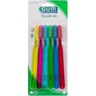 6 stk. GUM Classic Soft Tandbørster Med Bløde Børstehår