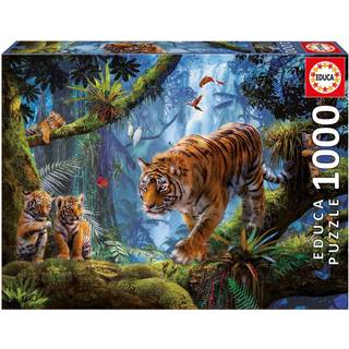 Educa Puslespil, Tigers in the Tree - 1000 brikker