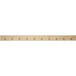 Hübsch Knagerække med 10 knager - egetræ - natur - 140 cm