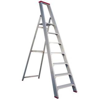 JUMBO trappestige med ekstra stor platform, 7 trin, 170 cm, med bøjle - 41TSE107