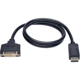 Tripp Lite P134-003 videokabel adapter 1 m DisplayPort DVI-I Sort