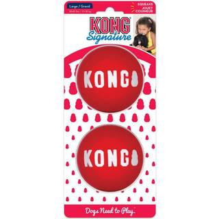 KONG Dog Toy Signature Balls Large 8cm (2-Pack)