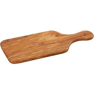 Skærebræt/serveringsplade med håndtag, oliventræ, 26 cm - Zassenhaus