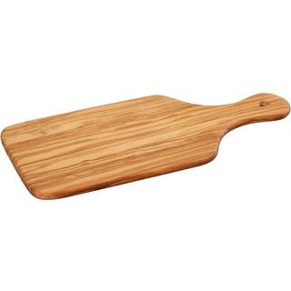 Skærebræt/serveringsplade med håndtag, oliventræ, 29 cm - Zassenhaus