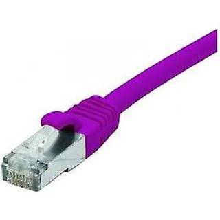 EXC Network Cable | Cat 6 | F/UTP | Low smoke/halogen free | Connection cable | Sort | 2m