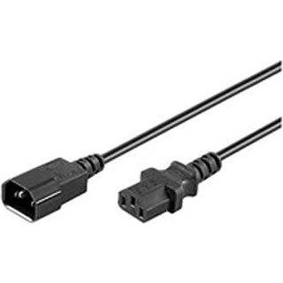 MICROCONNECT Power Cord C13 F - C14 M 0.6m