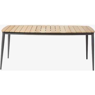 Cinas Rio havebord, antracit, teak, 90 x 180 cm