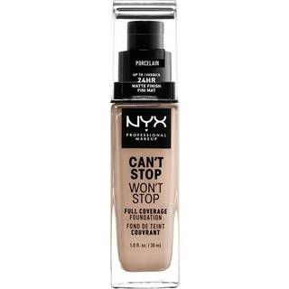 NYX Professional Makeup Can&#39;t Stop Won&#39;t Stop Full Coverage Foundation Foundation med fuld dækning Skygge 03 Porcelain 30 ml - 30 ml