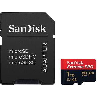 SanDisk Extreme PRO MicroSDXC 170MBs Class 10 with SD Adapter 1TB