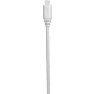 GEAR Synkkabel Lightning 1,0m MFI Rundt Kabel Hvid