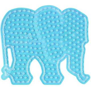 Hama Maxi stiftplade, transparent - Elefant 8201 1 maxi perleplade Mål: ca. 19 x 17 cm.
