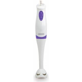 Hand Blender - 2 Speeds & Ergonomic Handle - Dishwasher Safe - 250W - White/Purple- Royalty Line