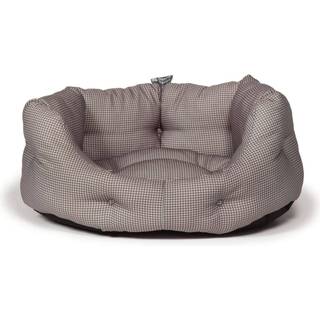 Deluxe Slumber Bed Vintage Dogstooth - Grey - 61 cm