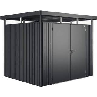 Biohort highline dobb. dør str. h3 redskabsrum 275x222x235cm sølv metallic
