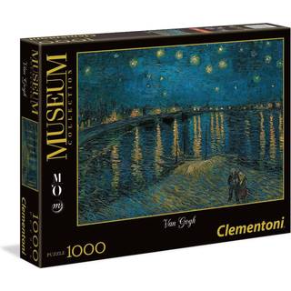 Clementoni """" Van Gogh - Starry Night Over the Rhone """" Puslespil (1000 stykke) Multi 8 """"